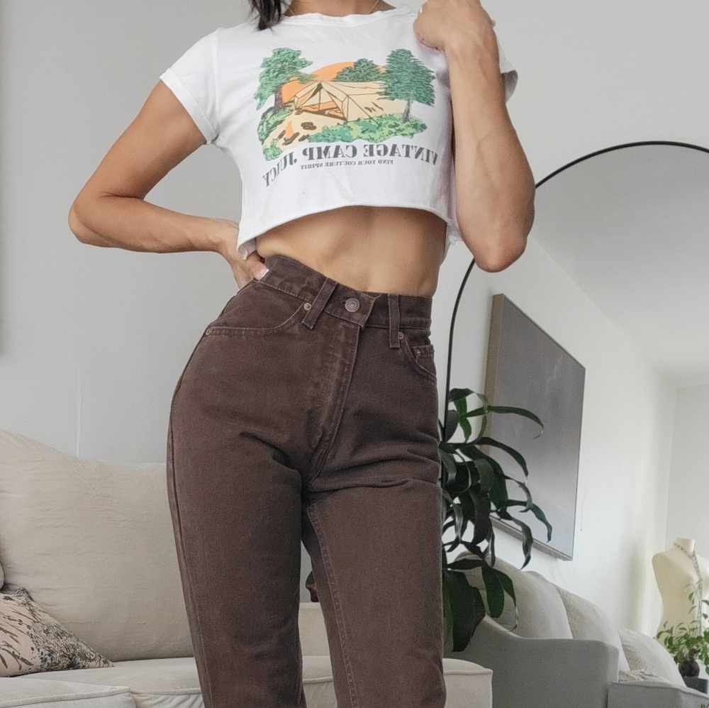Levi's High Rise Jeans in Dark Brown
